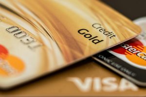 Close up photo of credit cards